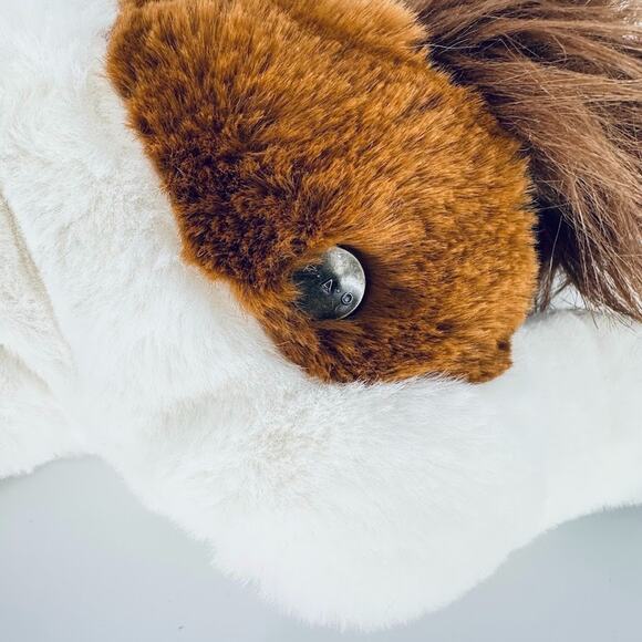 FAO SCHWARZ Brown & White PINTO HORSE 14" Plush Stuffed Animal Toy - Picture 3 of 10